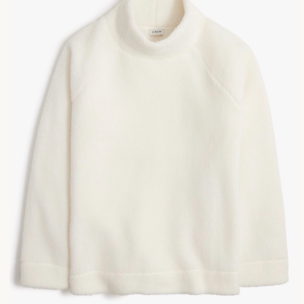NWT J. Crew Mockneck Sherpa